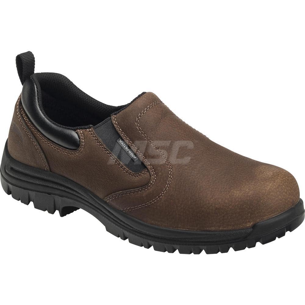 Work Boot: Size 10, 3″ High, Leather, Composite Toe Wide Width, Non-Slip Sole