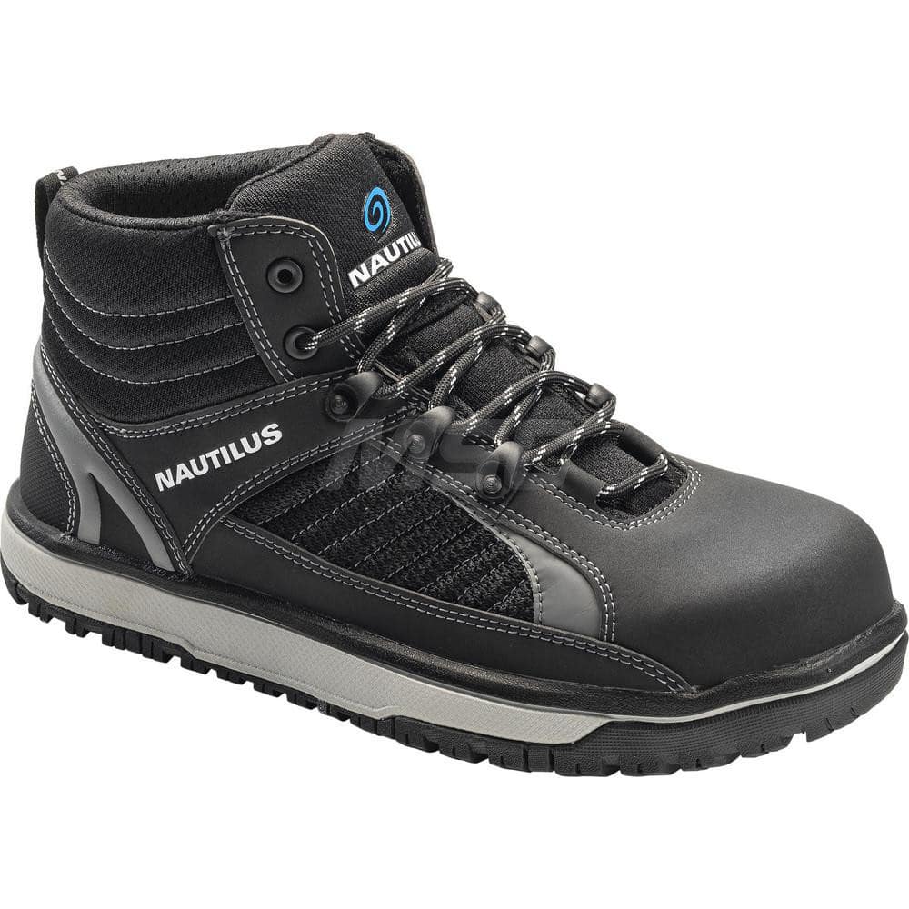 Work Boot: Size 7.5, 6″ High, Composite, Alloy Toe Medium Width, Non-Slip Sole