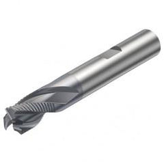 R216.33-20030-BS20K 1640 20mm 3 FL Solid Carbide End Mill - Corner chamfer w/Weldon Shank - Exact Tool & Supply