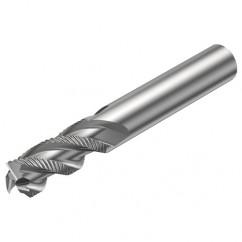 R216.33-06040-AC13U H10F 6mm 3 FL Solid Carbide End Mill - Corner chamfer w/Cylindrical Shank - Exact Tool & Supply