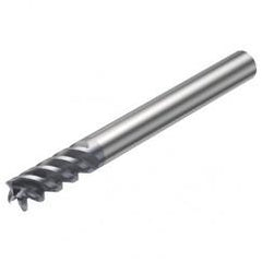 R216.34-10050-AK22P 1630 10mm 4 FL Solid Carbide End Mill - Corner Radius w/Cylindrical Shank - Exact Tool & Supply