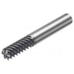 R215.36-14060-AC26L 1620 14mm 6 FL Solid Carbide End Mill - Corner Radius w/Cylindrical Shank - Exact Tool & Supply