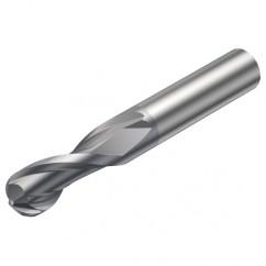 R216.42-04030-AC05G 1610 4mm 2 FL Solid Carbide Ball Nose End Mill w/Cylindrical Shank - Exact Tool & Supply