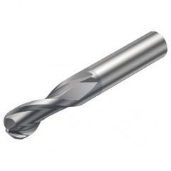 R216.42-08030-AC16G 1610 8mm 2 FL Solid Carbide Ball Nose End Mill w/Cylindrical Shank - Exact Tool & Supply