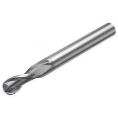R216.42-08030-AK16G 1620 8mm 2 FL Solid Carbide Ball Nose End Mill w/Cylindrical Shank - Exact Tool & Supply