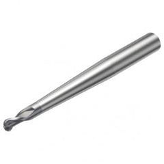 R216.42-12030-AP12G 1610 12mm 2 FL Solid Carbide Ball Nose End Mill w/Cylindrical Shank - Exact Tool & Supply