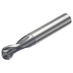 R216.42-05030-AI05G 1610 5mm 2 FL Solid Carbide Ball Nose End Mill w/Cylindrical Shank - Exact Tool & Supply