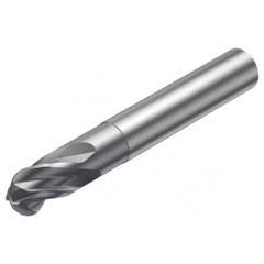 R216.44-10030-AI10G 1610 10mm 4 FL Solid Carbide Ball Nose End Mill w/Cylindrical Shank - Exact Tool & Supply