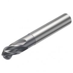 R216.44-06030-AI06G 1610 6mm 4 FL Solid Carbide Ball Nose End Mill w/Cylindrical Shank - Exact Tool & Supply