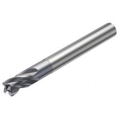 RA216.24-1630DAK04G 1610 6.35mm 4 FL Solid Carbide End Mill - Corner Radius w/Cylindrical Shank - Exact Tool & Supply