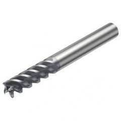 RA216.24-1650AAK12P 1620 6.35mm 4 FL Solid Carbide End Mill - Corner Radius w/Cylindrical Shank - Exact Tool & Supply