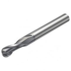 RA216.42-0630-AK12G 1610 2.3622mm 2 FL Solid Carbide Ball Nose End Mill w/Cylindrical Shank - Exact Tool & Supply