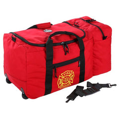 GB5005W Red Wheeled Fire&Rescue Gear Bag - Exact Tool & Supply