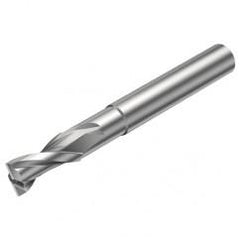 2P122-0800-NC H10F 8mm FL Straight Center Cut w/Cylindrical with Neck Shank - Exact Tool & Supply