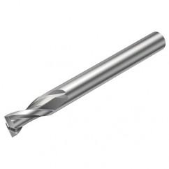2P123-1600-NG H10F 16mm 2 FL Straight Center Cut w/Reduced Cylindrical .3mm/.012 smaller than Cutting Diameter Shank - Exact Tool & Supply
