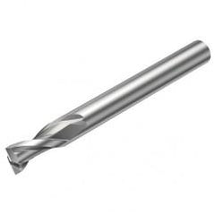 2P123-1600-NG H10F 16mm 2 FL Straight Center Cut w/Reduced Cylindrical .3mm/.012 smaller than Cutting Diameter Shank - Exact Tool & Supply