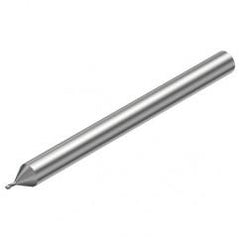 2P211-0100-PC 1620 1mm FL Straight Center Cut w/Cylindrical with Neck Shank - Exact Tool & Supply