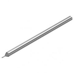 2P212-0100-PC 1620 1mm FL Straight Center Cut w/Cylindrical with Neck Shank - Exact Tool & Supply