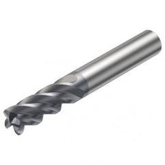 2S340-2000-300-MA 1640 20mm 4 FL Straight Corner Radius Center Cut w/Cylindrical Shank - Exact Tool & Supply