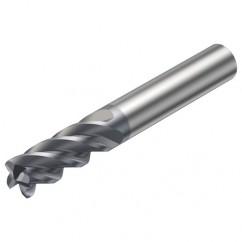 2S340-1000-050-MA 1640 10mm 4 FL Straight Corner Radius Center Cut w/Cylindrical Shank - Exact Tool & Supply