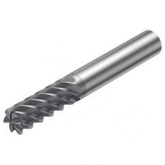 R215.26-12050CAC26H 1610 12mm 6 FL Solid Carbide End Mill - Corner Radius w/Cylindrical Shank - Exact Tool & Supply