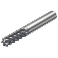 R215.35-05050-AC13L 1620 5mm 5 FL Solid Carbide End Mill - Corner Radius w/Cylindrical Shank - Exact Tool & Supply