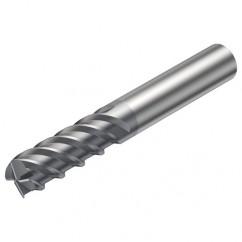 R215.H4-04050BAC01H 1610 4mm 4 FL Solid Carbide high feed End Mill w/Cylindrical Shank - Exact Tool & Supply