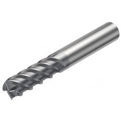 R215.H4-08050CAC02H 1610 8mm 4 FL Solid Carbide high feed End Mill w/Cylindrical Shank - Exact Tool & Supply