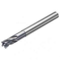 R216.24-12030BAJ12G 1610 12mm 4 FL Solid Carbide End Mill - Corner Radius w/Cylindrical Shank - Exact Tool & Supply