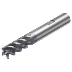 R216.24-14050GBC26P 1630 14mm 4 FL Solid Carbide End Mill - Corner Radius w/Weldon Shank - Exact Tool & Supply