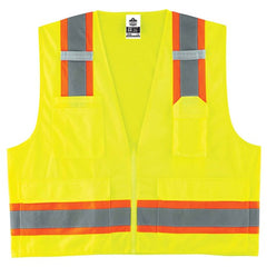 8248Z 4/5 XL Lime Surveyors Vest 2-Tone Type R Class 2 - Exact Tool & Supply