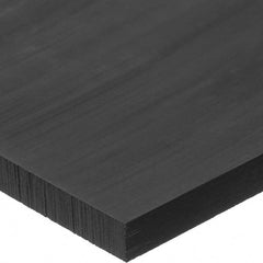 USA Sealing - 1' x 1-1/4" x 3/32" Black Acetal Rectangular Bar - Exact Tool & Supply