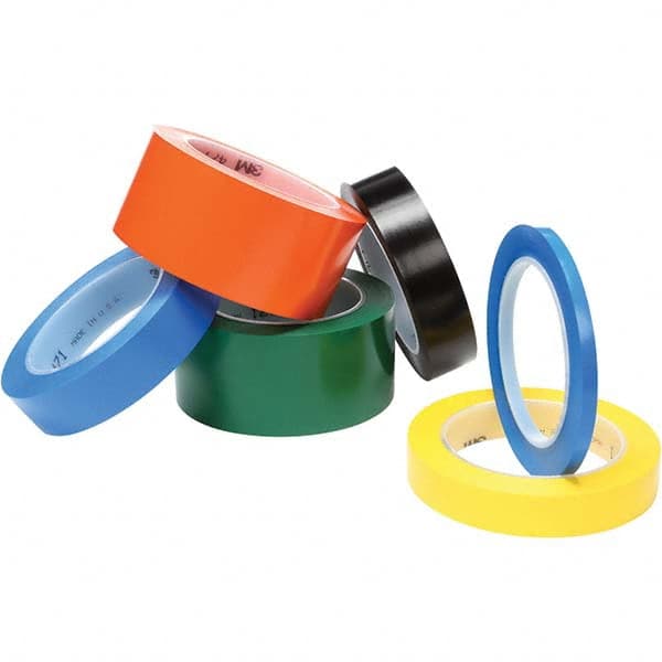 3M - 36 Yd x 1-1/2" Yellow Vinyl Film Tape - Exact Tool & Supply