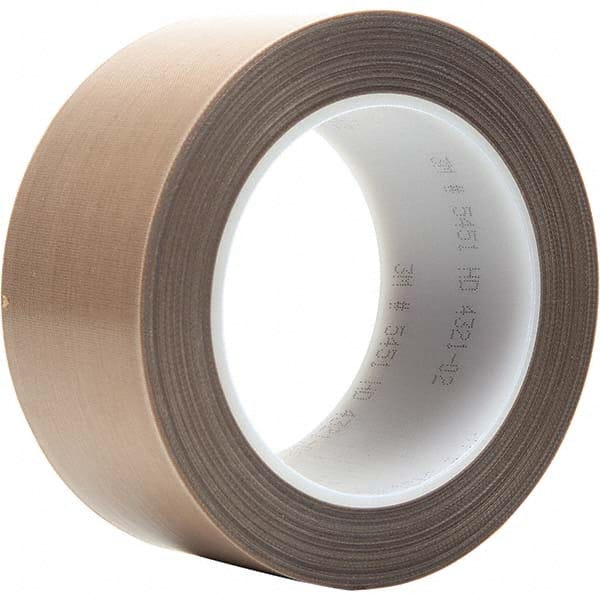 3M - 36 Yd x 3" Brown PTFE Film Tape - Exact Tool & Supply