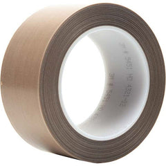 3M - 36 Yd x 3" Brown PTFE Film Tape - Exact Tool & Supply