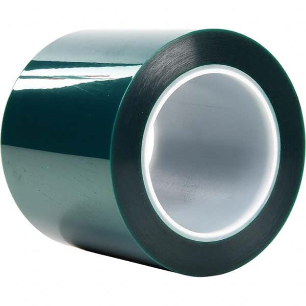 3M - 72 Yd x 4" Green Polyester Film Tape - Exact Tool & Supply