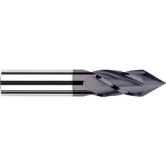 Harvey Tool - 1/16" Diam, 3/16" LOC, 4 Flute 60° Point Angle Solid Carbide Drill Mill - Exact Tool & Supply