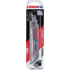 Lenox - Reciprocating Saw Blades Blade Material: Carbide Blade Length (Inch): 6 - Exact Tool & Supply