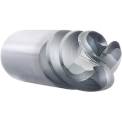 Ball End Mill: 0.25″ Dia, 1.125″ LOC, 4 Flute, Solid Carbide 3″ OAL, 1/4″ Shank Dia, 37 ° Helix, AlCrN Coated, Single End, Series XPVSB