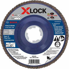 Bosch - Flap Discs Abrasive Type: Coated Flap Disc Type: Type 27 - Exact Tool & Supply