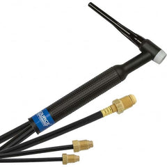 PRO-SOURCE - 350 Amp 12-1/2' Rubber Outfit 18F Water Cooled TIG Welding Torch Kit - Exact Tool & Supply