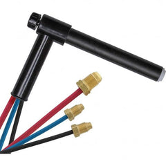 PRO-SOURCE - 250 Amp 12-1/2' Rubber Outfit 22A Water Cooled TIG Welding Torch Kit - Exact Tool & Supply