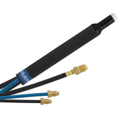 PRO-SOURCE - 500 Amp 12-1/2' Rubber Outfit 18P Water Cooled TIG Welding Torch Kit - Exact Tool & Supply