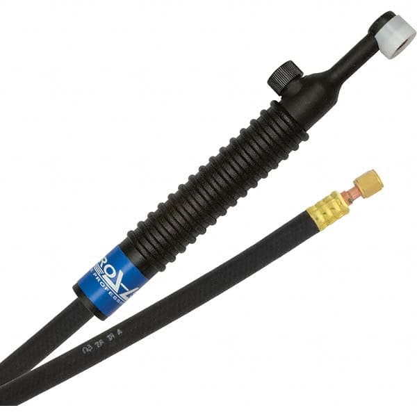 PRO-SOURCE - 80 Amp 12-1/2' Rubber Outfit 24VN Air Cooled TIG Welding Torch Kit - Exact Tool & Supply