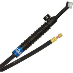 PRO-SOURCE - 80 Amp 12-1/2' Rubber Outfit 24V Air Cooled TIG Welding Torch Kit - Exact Tool & Supply