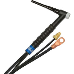 PRO-SOURCE - 150 Amp 12-1/2' Rubber Outfit 17F Air Cooled TIG Welding Torch Kit - Exact Tool & Supply