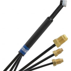 PRO-SOURCE - 180 Amp 12-1/2' Rubber Outfit 24W Water Cooled TIG Welding Torch Kit - Exact Tool & Supply