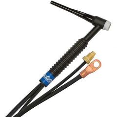 PRO-SOURCE - 150 Amp 25' Rubber Outfit 17 Air Cooled TIG Welding Torch Kit - Exact Tool & Supply