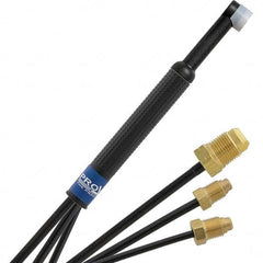 PRO-SOURCE - 180 Amp 12-1/2' Rubber Outfit 24WN Water Cooled TIG Welding Torch Kit - Exact Tool & Supply