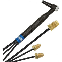 PRO-SOURCE - 250 Amp 12-1/2' Rubber Outfit 20M Water Cooled TIG Welding Torch Kit - Exact Tool & Supply